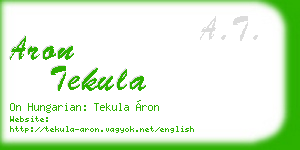 aron tekula business card